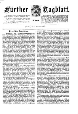 Fürther Tagblatt Freitag 4. November 1864