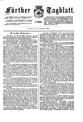 Fürther Tagblatt Samstag 5. November 1864