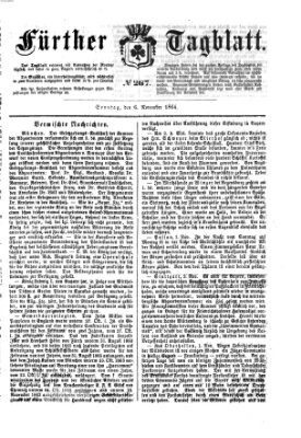 Fürther Tagblatt Sonntag 6. November 1864