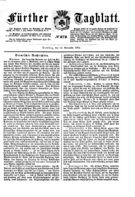 Fürther Tagblatt Samstag 12. November 1864