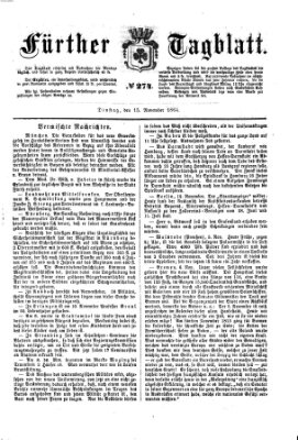 Fürther Tagblatt Dienstag 15. November 1864