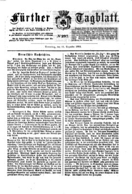 Fürther Tagblatt Sonntag 11. Dezember 1864