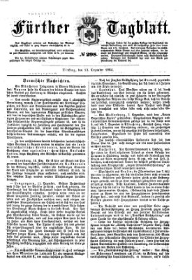 Fürther Tagblatt Dienstag 13. Dezember 1864