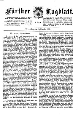 Fürther Tagblatt Mittwoch 28. Dezember 1864