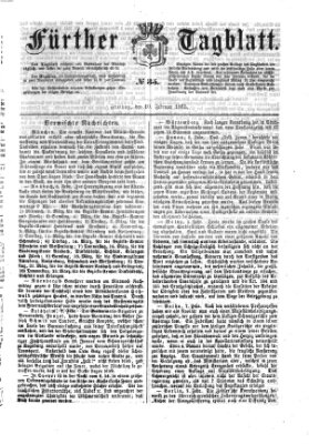 Fürther Tagblatt Freitag 10. Februar 1865