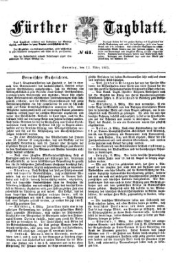 Fürther Tagblatt Sonntag 12. März 1865