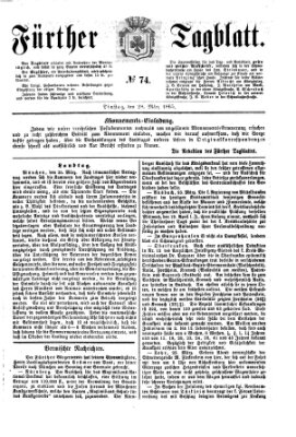 Fürther Tagblatt Dienstag 28. März 1865