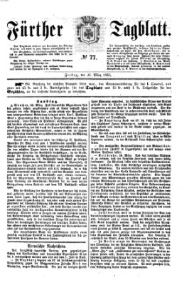 Fürther Tagblatt Freitag 31. März 1865