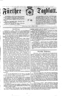 Fürther Tagblatt Sonntag 9. April 1865