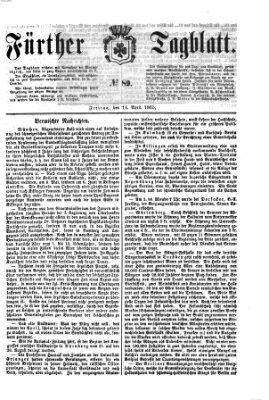 Fürther Tagblatt Freitag 14. April 1865