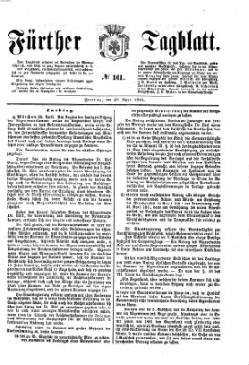 Fürther Tagblatt Freitag 28. April 1865