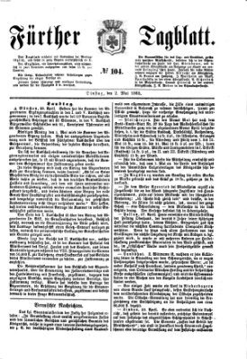 Fürther Tagblatt Dienstag 2. Mai 1865