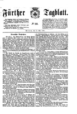 Fürther Tagblatt Mittwoch 10. Mai 1865