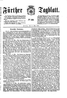 Fürther Tagblatt Freitag 19. Mai 1865