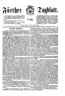 Fürther Tagblatt Donnerstag 25. Mai 1865