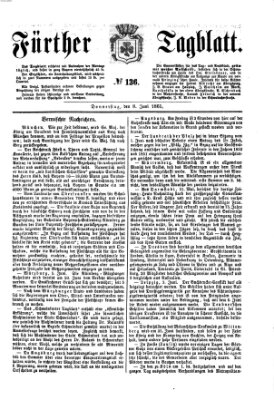 Fürther Tagblatt Donnerstag 8. Juni 1865