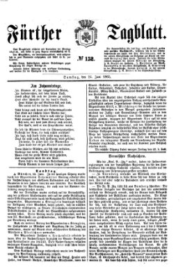 Fürther Tagblatt Samstag 24. Juni 1865