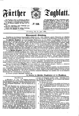 Fürther Tagblatt Sonntag 25. Juni 1865