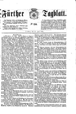 Fürther Tagblatt Dienstag 27. Juni 1865