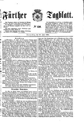 Fürther Tagblatt Donnerstag 29. Juni 1865