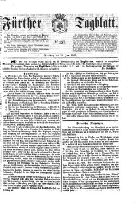 Fürther Tagblatt Freitag 30. Juni 1865