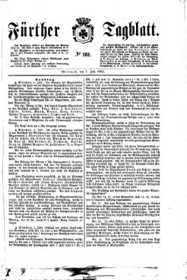 Fürther Tagblatt Mittwoch 5. Juli 1865