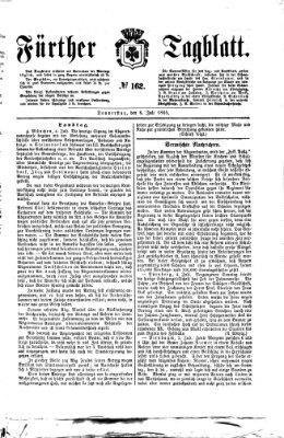 Fürther Tagblatt Donnerstag 6. Juli 1865