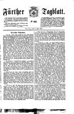 Fürther Tagblatt Montag 10. Juli 1865