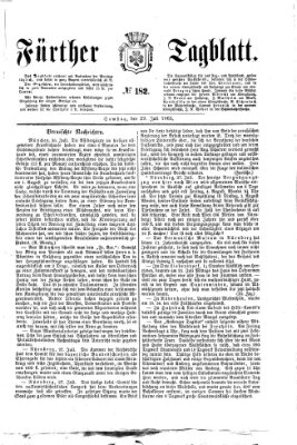 Fürther Tagblatt Samstag 29. Juli 1865