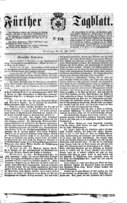 Fürther Tagblatt Sonntag 30. Juli 1865