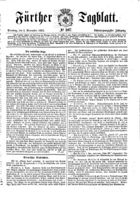 Fürther Tagblatt Sonntag 5. November 1865