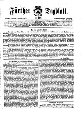 Fürther Tagblatt Sonntag 10. Dezember 1865