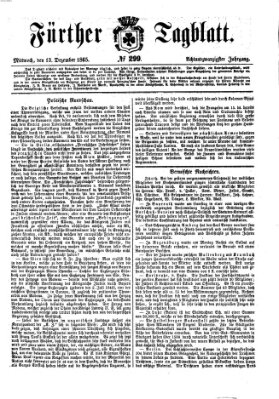 Fürther Tagblatt Mittwoch 13. Dezember 1865