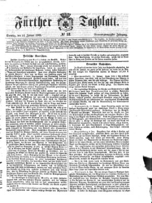 Fürther Tagblatt Sonntag 14. Januar 1866