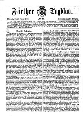 Fürther Tagblatt Mittwoch 24. Januar 1866