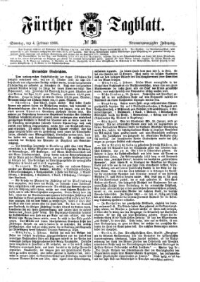 Fürther Tagblatt Sonntag 4. Februar 1866