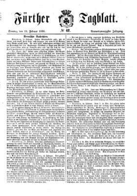 Fürther Tagblatt Sonntag 18. Februar 1866