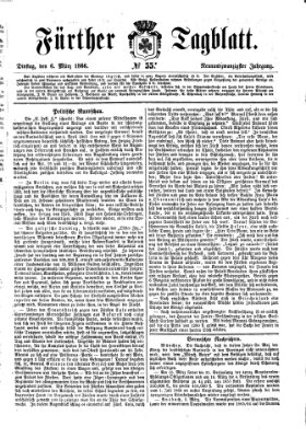 Fürther Tagblatt Dienstag 6. März 1866