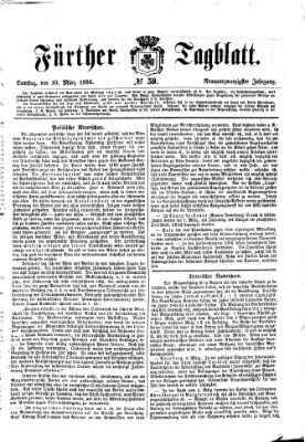 Fürther Tagblatt Samstag 10. März 1866