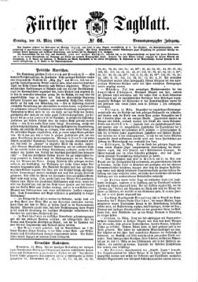 Fürther Tagblatt Sonntag 18. März 1866