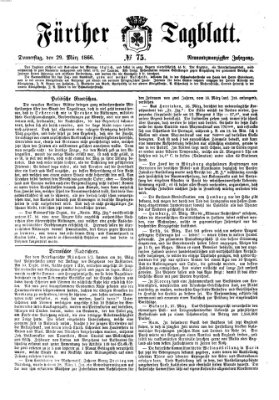 Fürther Tagblatt Donnerstag 29. März 1866