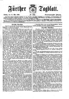 Fürther Tagblatt Dienstag 15. Mai 1866