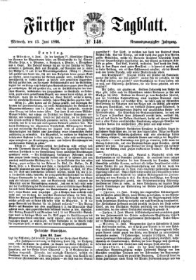 Fürther Tagblatt Mittwoch 13. Juni 1866