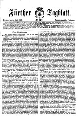 Fürther Tagblatt Dienstag 3. Juli 1866