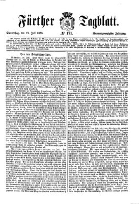 Fürther Tagblatt Donnerstag 19. Juli 1866