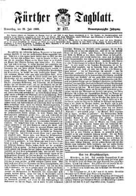 Fürther Tagblatt Donnerstag 26. Juli 1866