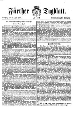 Fürther Tagblatt Samstag 28. Juli 1866