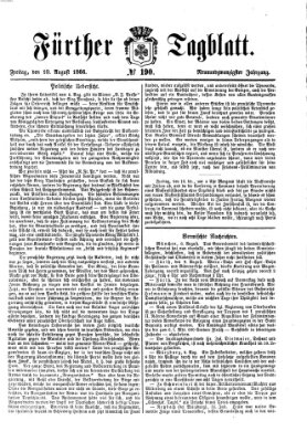 Fürther Tagblatt Freitag 10. August 1866