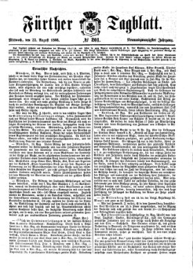 Fürther Tagblatt Mittwoch 22. August 1866