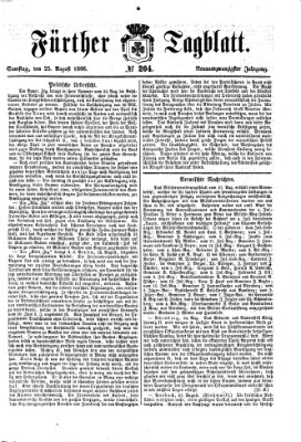 Fürther Tagblatt Samstag 25. August 1866